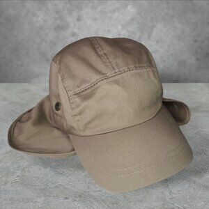 Retro 'Unbranded' tan gorpcore sinchback 5 panel camp hat